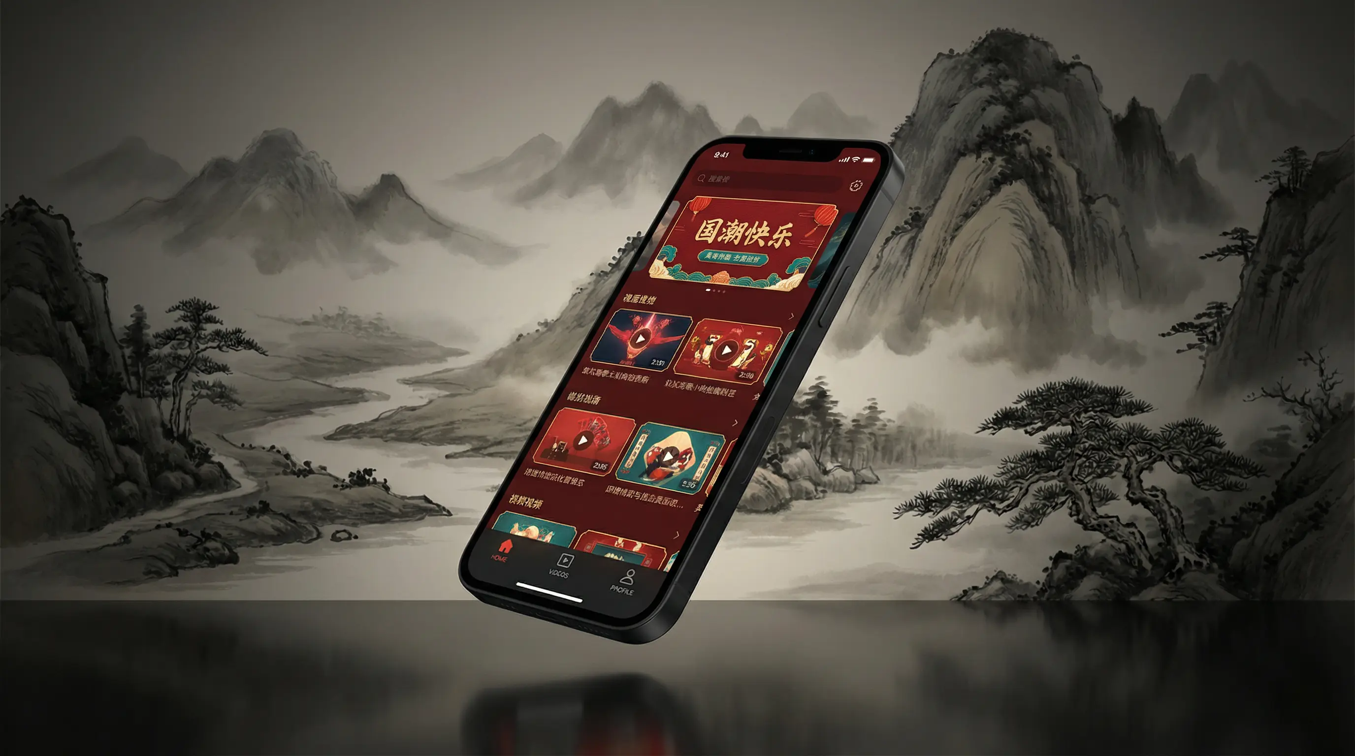 国产影视 移动端APP界面展示